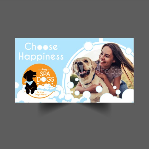 Choose Happiness Banner Design Réalisé par icon89GraPhicDeSign