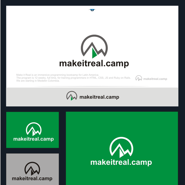 Brand identity for Make it Real, an immersive programming bootcamp