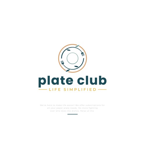 "I created the first paper plate subscription company logo!" - Your next claim to fame Design by D Better Design