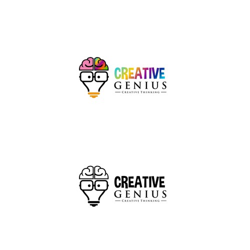 コンペ「"Creative Genius" Logo for an art school.」のデザイン by yudilimaさん 