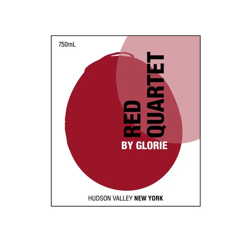 Glorie "Red Quartet" Wine Label Design デザイン by Biaccident