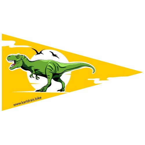 Dinosaur flag Design by Medinart91