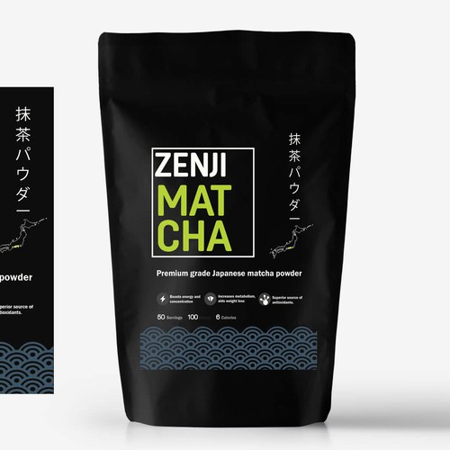 Japanese Matcha Product Needs Label - *GUARANTEED & BLIND* Design by cynemes