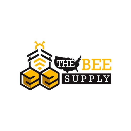 New Texas Bee Supply Logo Design réalisé par dianagargarita