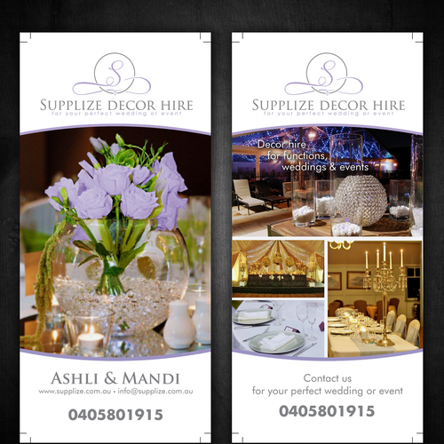 postcard or flyer for Supplize Decor Hire Design by sercor80