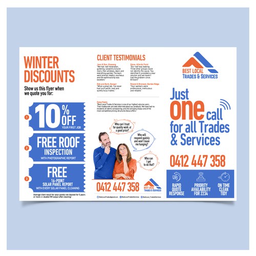 Design a Powerful New Flyer for Best Local Trades & Services Design by Muhammad Shahrooz