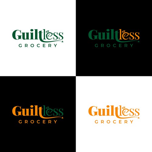 Simple Guiltless Grocery logo for healthy e-commerce store Design by saki-lapuff