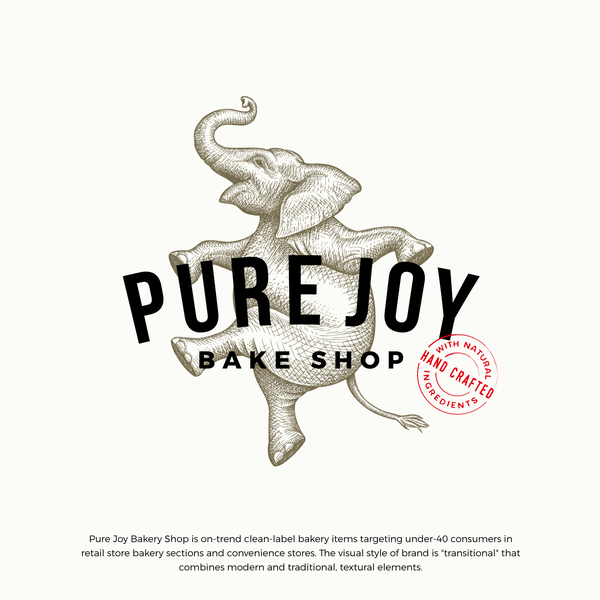 Design by Yokaona titled "Pure Joy Bake Shop logo update"
