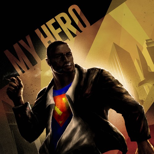 Create a Superhero graphic novel cover for a dramatic novel Design réalisé par B-Ro