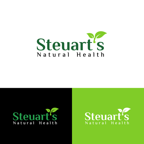 "Steuart's Natural Health" New Logo Design by Salman♥