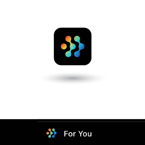 For You social media algorithm icon (app icon) Design von Deel DL