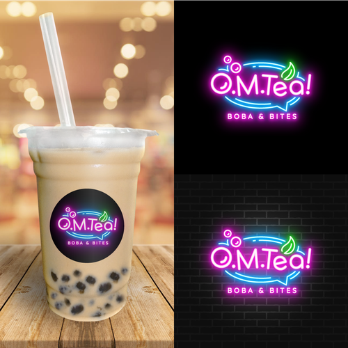 Design eye catching logo for bubble tea shop. Design by sebuahruang