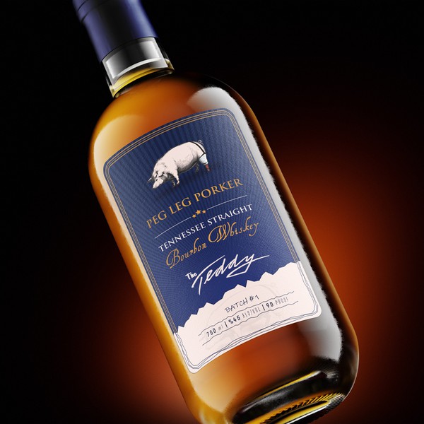 whiskey bottle label
