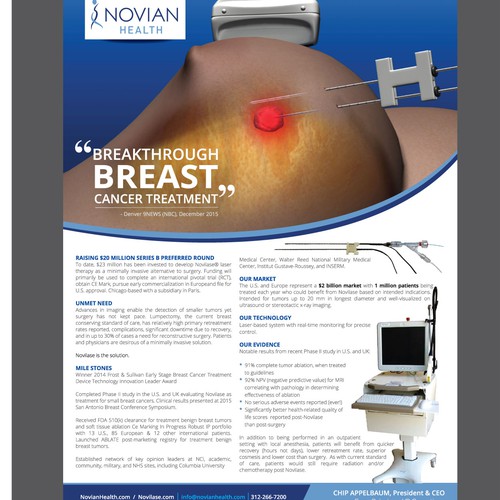 Novian gets European marketing approval for Novilase Breast Therapy
