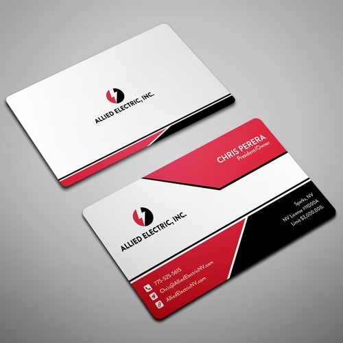 electrician business cards ideas