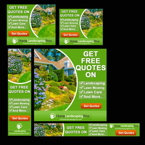 Fun and Exciting Landscaping Banner Ad Design by MargretSofia