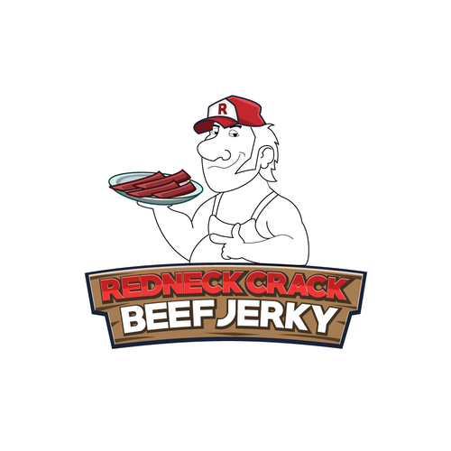 Redneck Crack Beef Jerky Design by The Dutta
