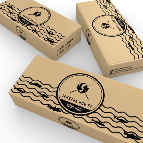 Packaging for fly fishing rod. Product packaging contest