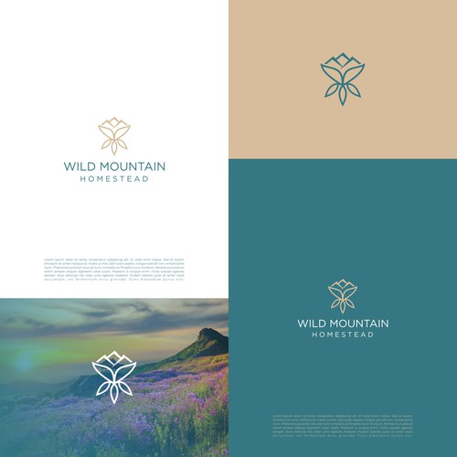 Artistic modern logo needed for a mountain-top flower farm. Design by VENATORIA