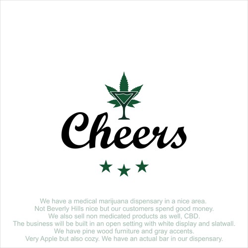 Cheers Cannabis where everyone knows your strain!  Need a great design 4 a world class cannabis shop Design by vallen14