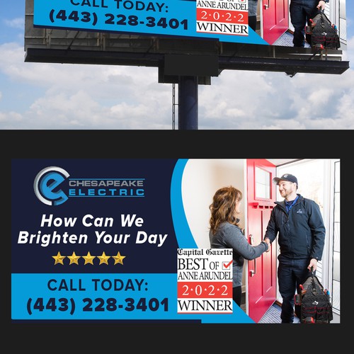 Chesapeake Electric Billboard Design by Graphics House