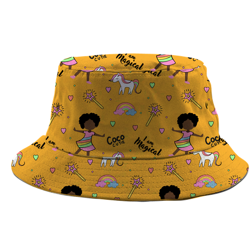 Bucket Hat Designs for Girls (black culture theme) Design by ash00 Designs