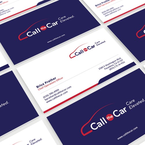 business card for Call the Car Design by expirium