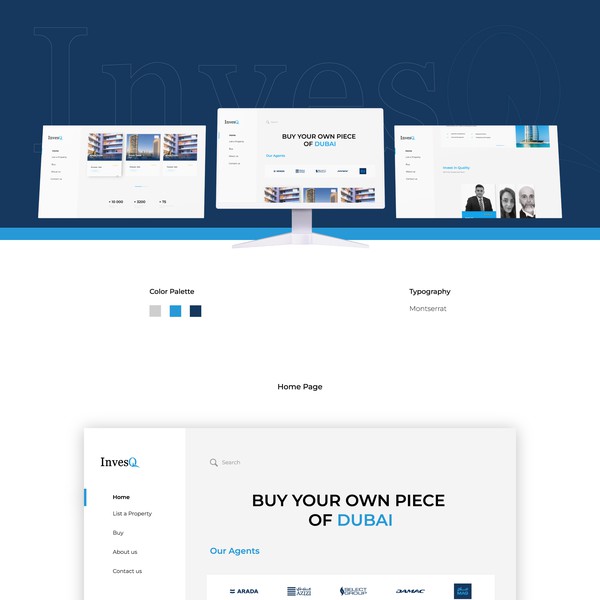 Website redesign for InvesQ company 