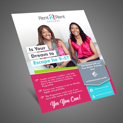 Create a Ridiculously Good Flyer for Rent 2 Rent Success Design by Dzhafir