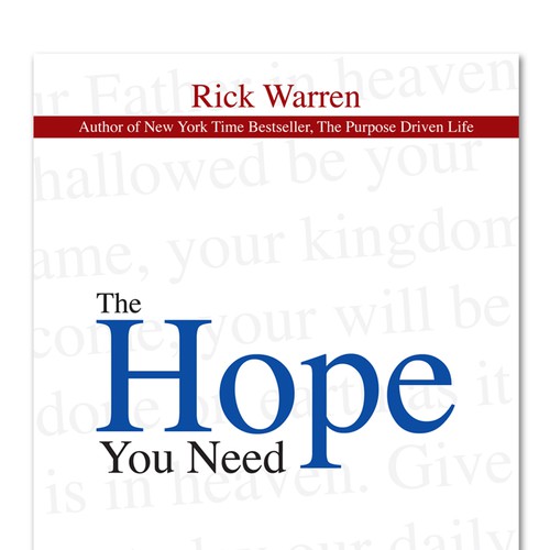 Design Rick Warren's New Book Cover Design réalisé par 3 Kings Studio