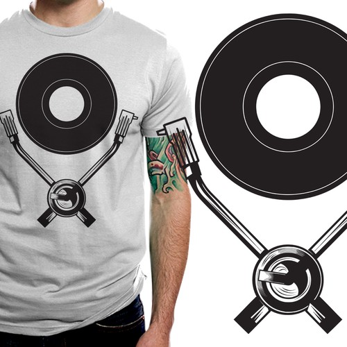 dj inspired t shirt design urban,edgy,music inspired, grunge デザイン by matatuhan