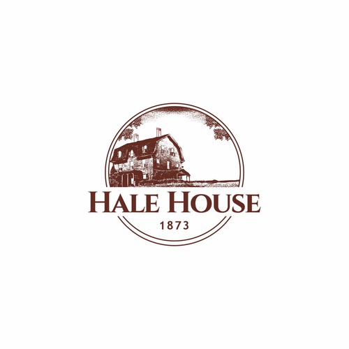 Historic and Famous Hale House Logo Design Design by Adam Anggriawan