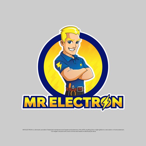 Design a logo for MR ELECTRON the electrical specialist Design by Jazzons⚔️