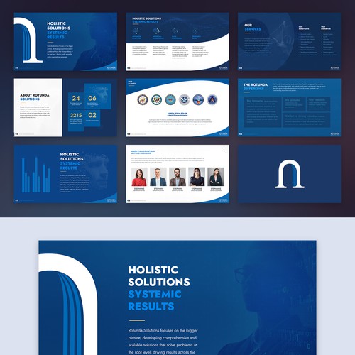 Design a sharp and modern Powerpoint Template for a DATA firm! Design by leopardgraphics ❤