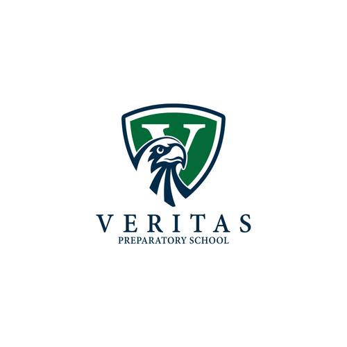 Mascot Logo for school - Veritas Peregrine Falcon Design by Tendangmenang