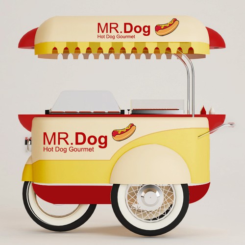 Food Cart To Sell Gourmet Hot Dog Design by R . O . N