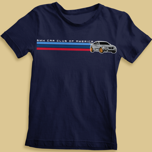 BMW Car Club of America Kid's T-Shirt Design Design réalisé par zafranqamraa