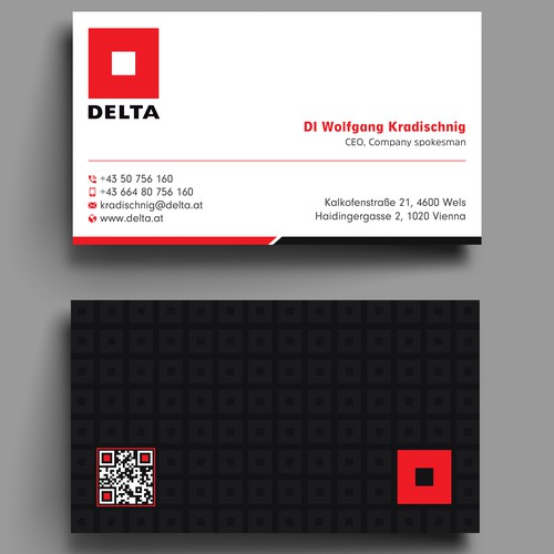 DELTA Business Card Relaunch Design by prosenjit_P