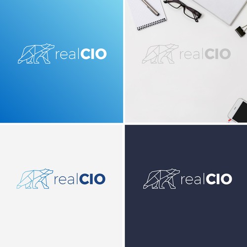 Logo for Technology Consulting firm realCIO Design by safy30