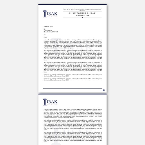 Designs | Design a new & improved Legal Letterhead | Stationery contest