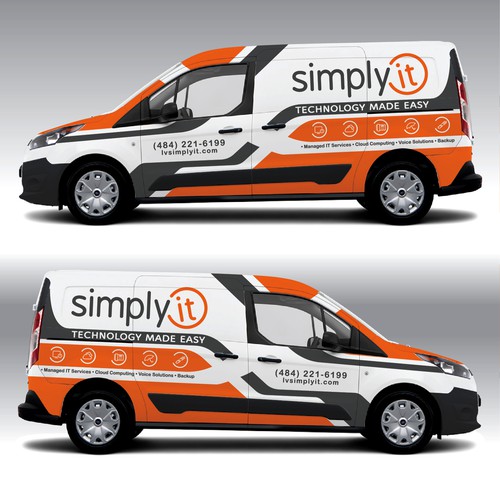 Design a clean and tasteful 2018 Ford Transit Connect XL wrap Design by adelea