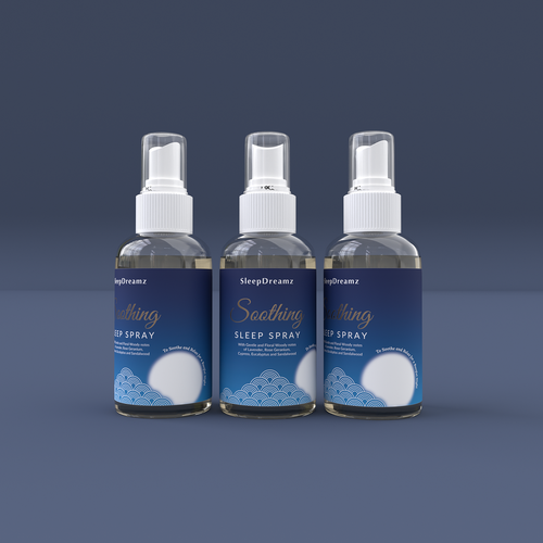 Sleep Spray label design for global Sleep brand Design by Tamara.D