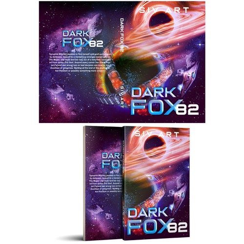 Science Fiction Book Cover- Black holes, Dyson Spheres and the darkness of space Design by WOTB_DESIGNS✅✅✅✅