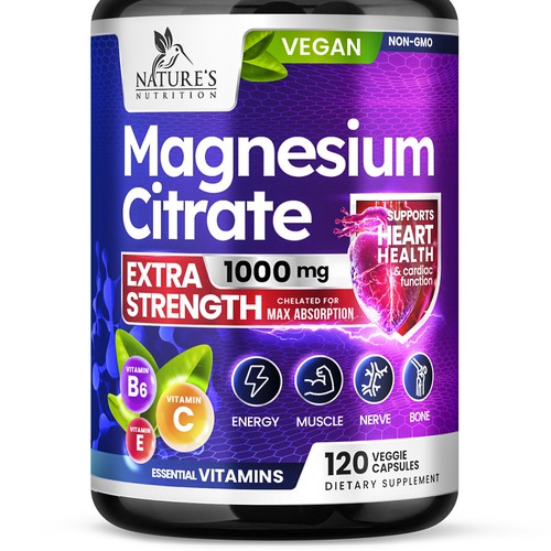 Premium Magnesium Citrate Design needed for Nature's Nutrition Design by Davi Giolo ★