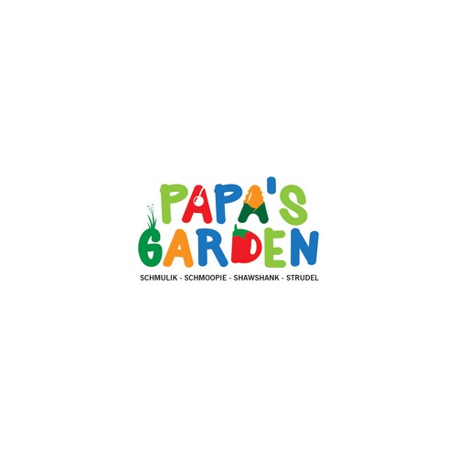 Fun garden logo for our kids to honor grandpa Design by brancut_yuk