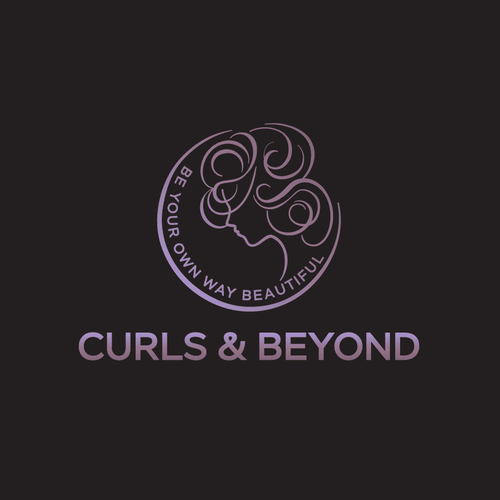 Logo for curly hair brand Diseño de designer Ha