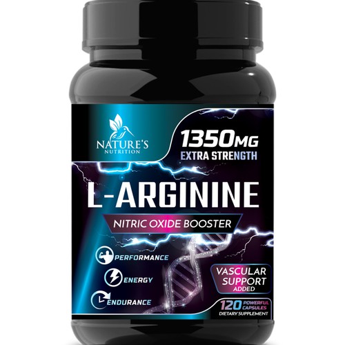 Powerful L-Arginine Capsules Design Needed for Nature's Nutrition Design von Wfemme