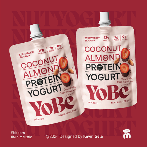 Create Eye-Catching Packaging for YoBe's Protein Yogurt to Shine at Whole Foods Design by Oodly Studio