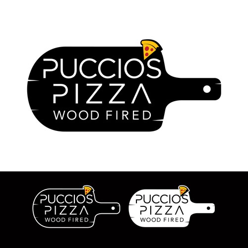 Design a fun 2 or 3 colored logo for a brick oven pizza business Logo