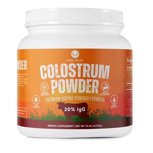 Design di Re-design Supplement Label to capture Amazon shopper attention & boost CTR - Colostrum Powder di #hjp